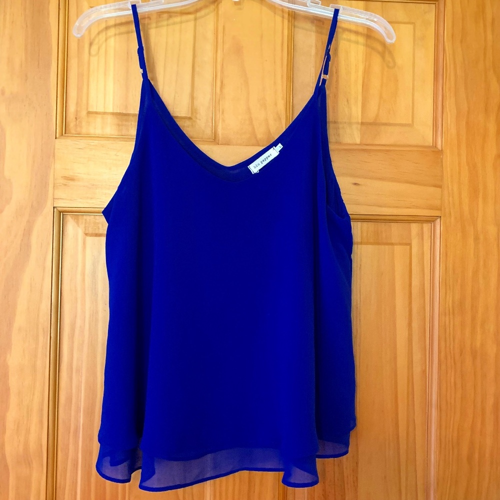 Blu Pepper royal blue tank top